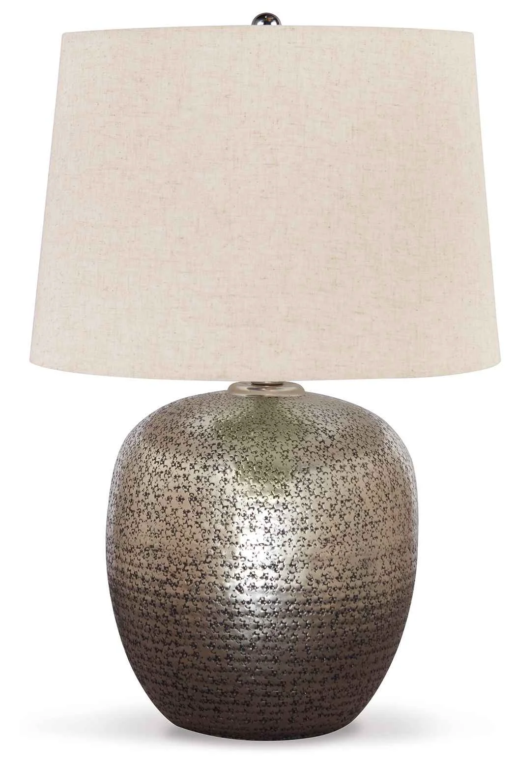 Classic Magalie - Metal Table Lamp - Antique Silver Finish Powerful