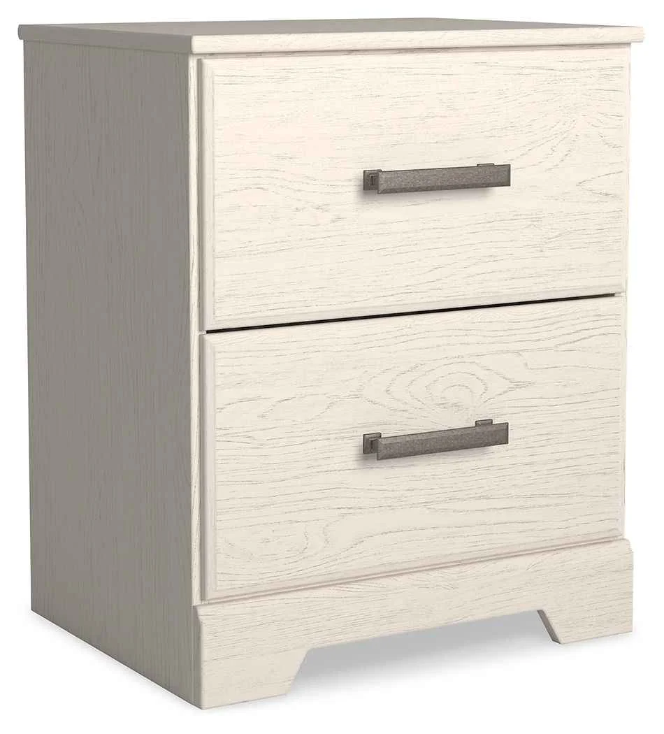 Classic Stelsie - Two Drawer Night Stand - White Exclusive