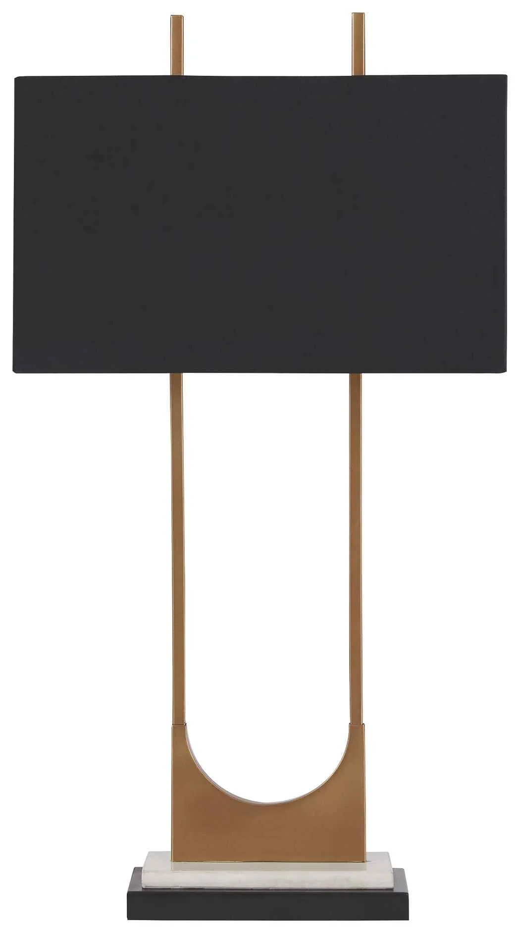 Comfortable Malana - Metal Table Lamp - Brass Finish Organic