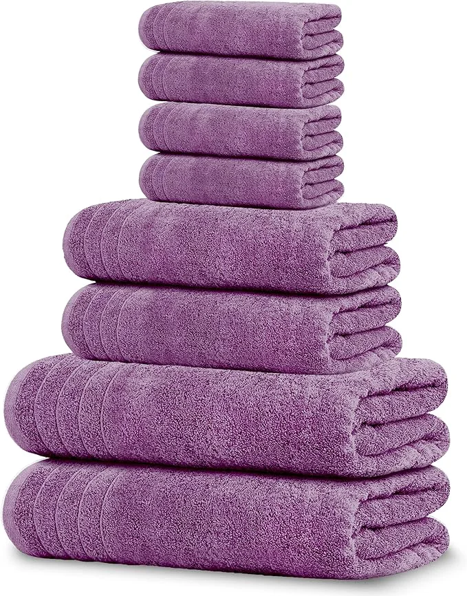 Smart Tens Towels Pack of 8 Towels Set 2 Extra Large Bath 2 Hand 4 Washcloths Soft