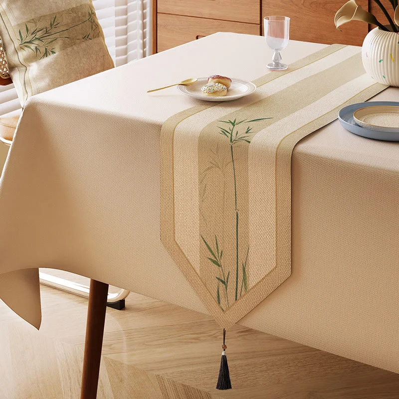 Environmentally Friendly Ownkoti Elegant Ink-Wash Bamboo Table Runner Verified