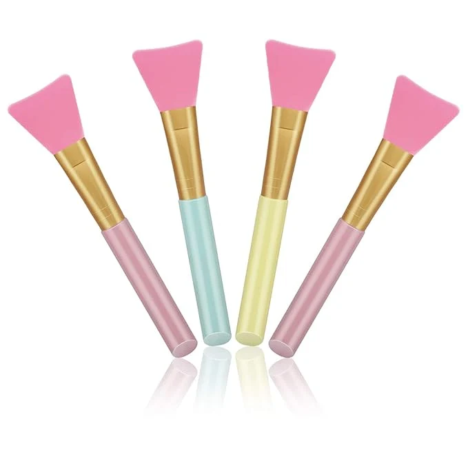Natural Cuttte 4pcs Silicone Face Mask Applicators Flexible Facial Mud Masks Applicator High-Grade