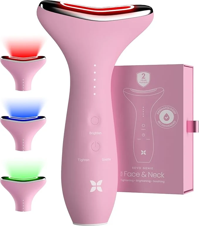 Fine Crafted REVO Genie Facial Massager for Face and Neck LED Face Lift Device Refined