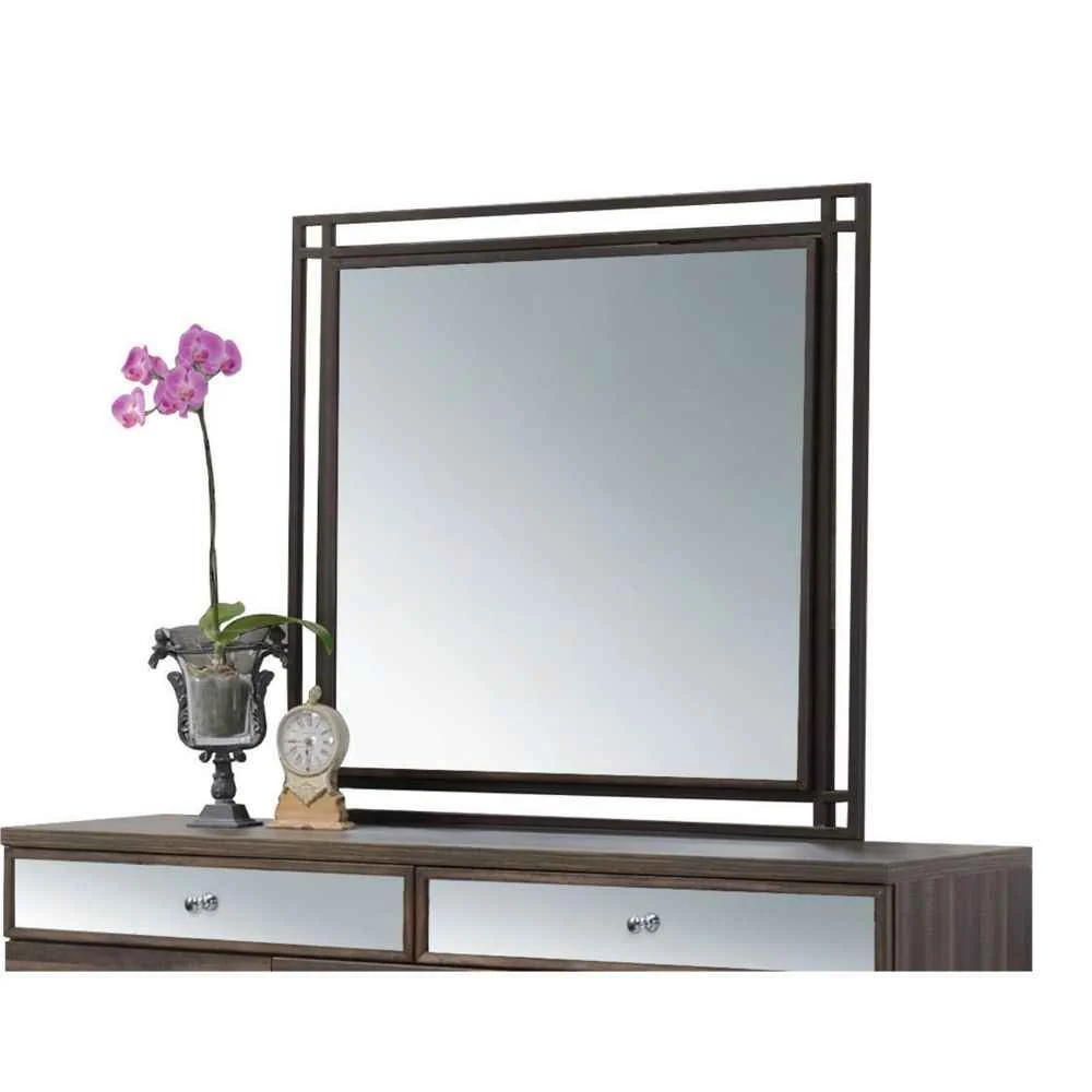 Flexible Adrianna - Mirror - Walnut Sophisticated