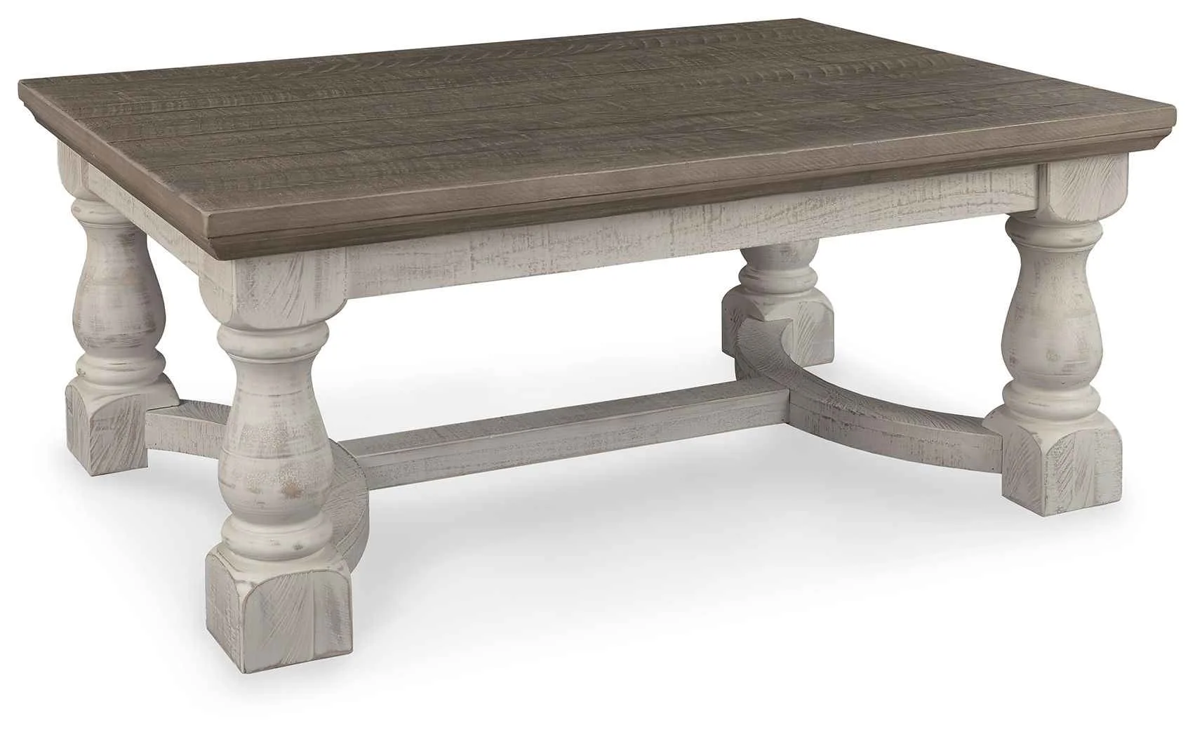 Minimalist Havalance - Rectangular Cocktail Table - Gray White High-Quality
