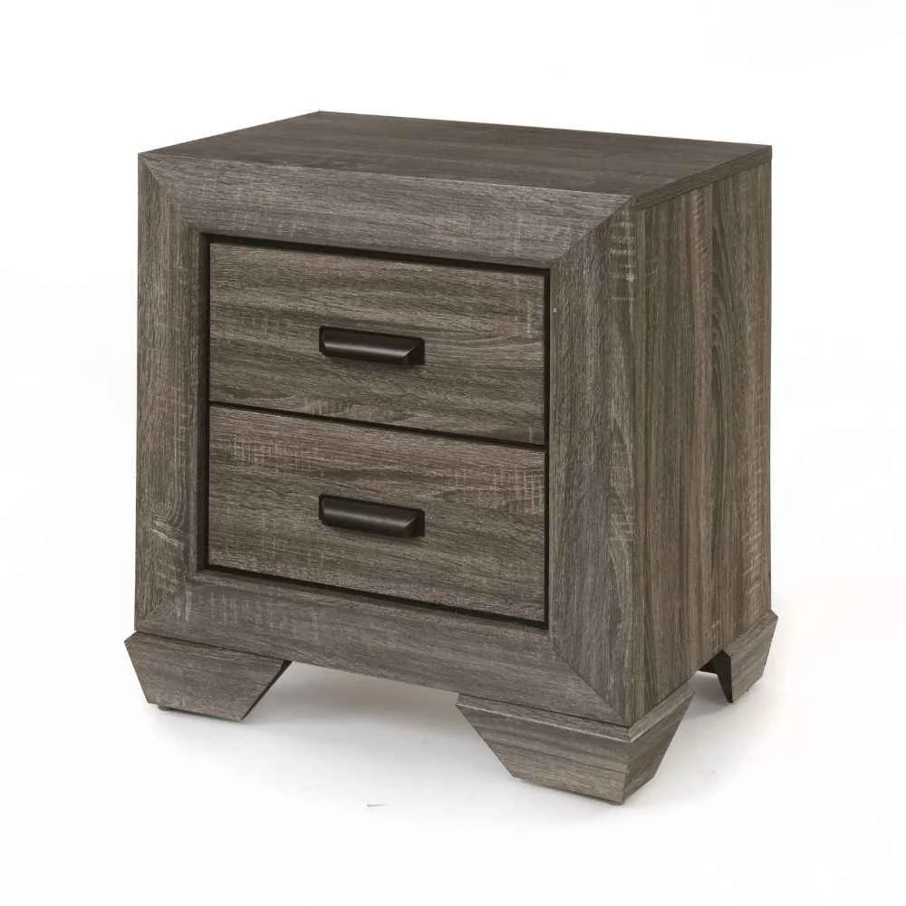 Genuine Lyndon - Nightstand - Weathered Gray Grain Expertly Made