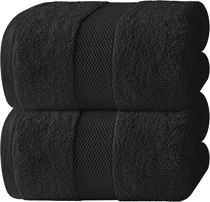 Official White Classic Luxury Soft Black Bath Sheet Towels Dependable