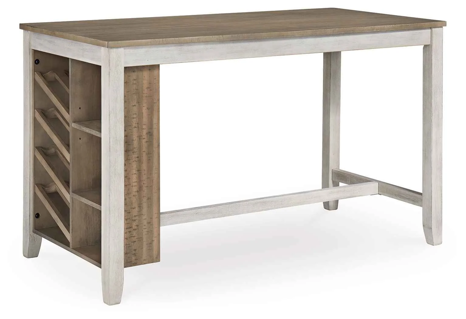Excellent Skempton - Rectangular Counter Table With Storage - White Optimized