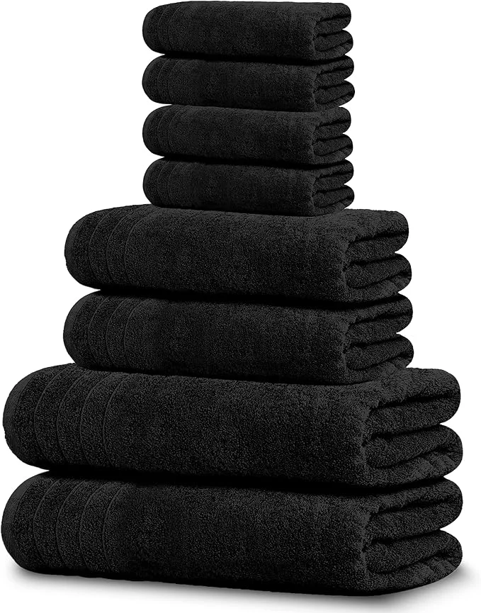 Efficient Tens Towels Pack of 8 Towels Set 2 Extra Large Bath 2 Hand 4 Washcloths High-End