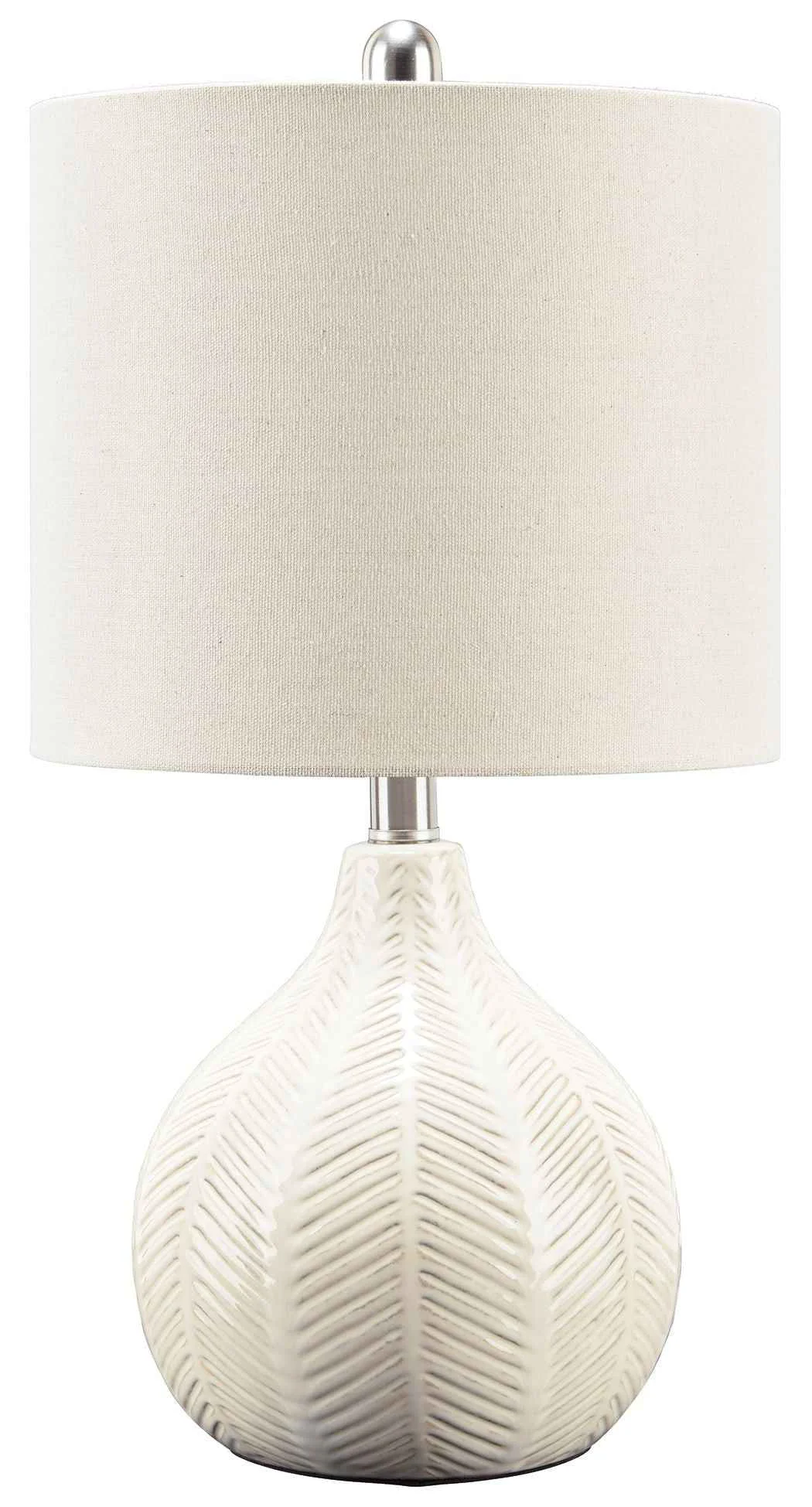 Traditional Rainermen - Ceramic Table Lamp - Off White Relaxed
