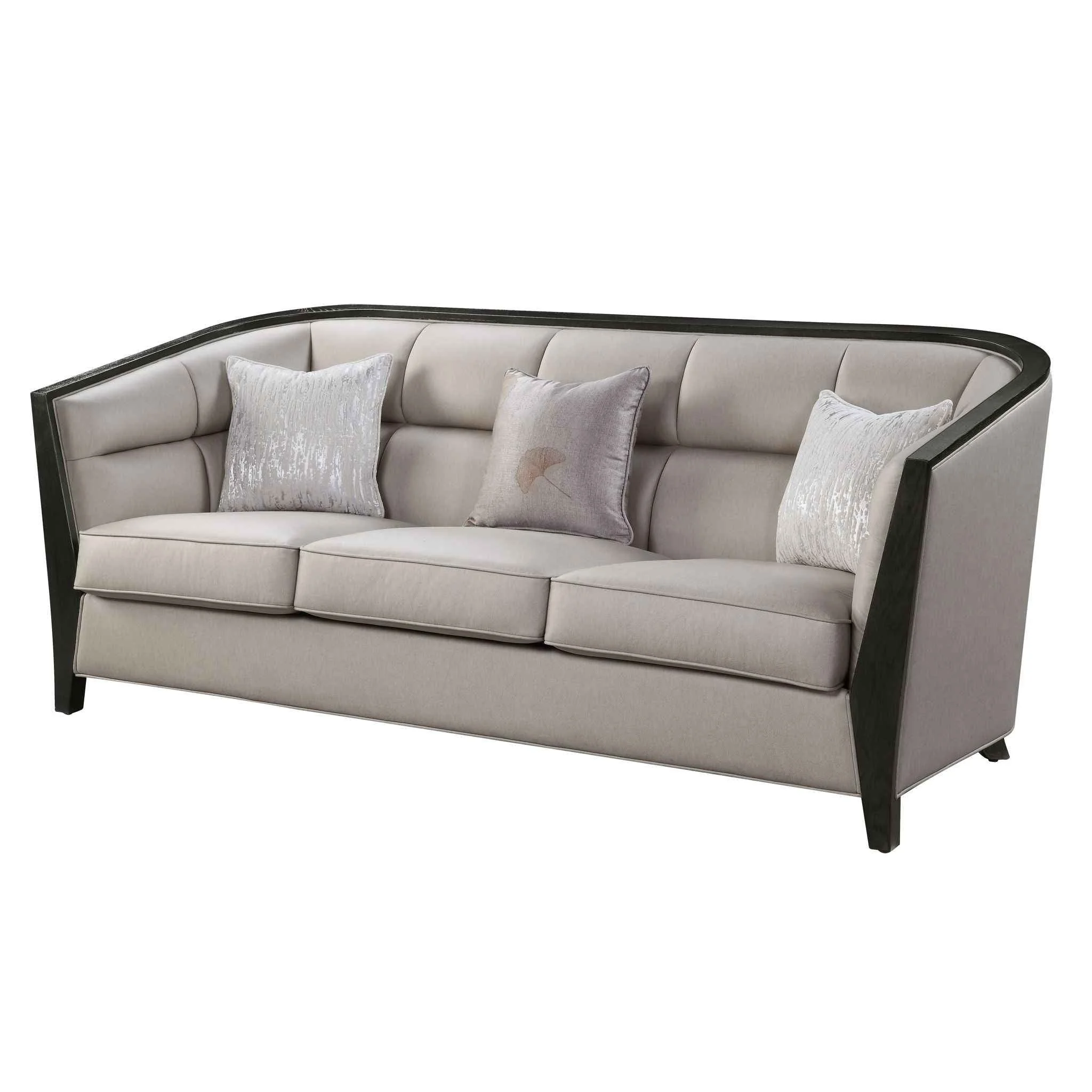 Comfortable Zemocryss - Sofa With 3 Pillows - Beige Fabric Reliable