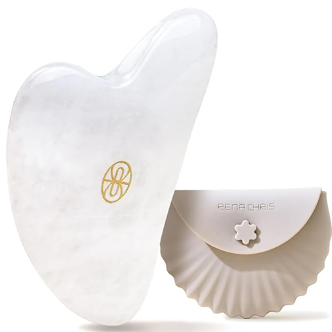 Relaxed Rena Chris Gua Sha Facial Tools Jade Guasha Tool Effective