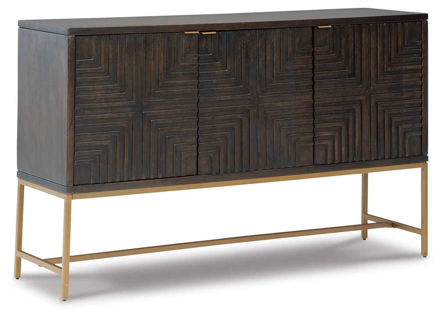 Professional Elinmore - Accent Cabinet - Brown Gold Finish Specialty
