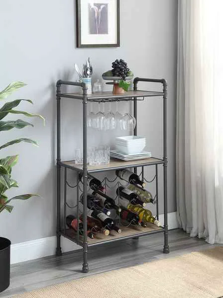 Effective Brantley - Wine Rack - Antique Oak amp Sandy Gray Next-Generation