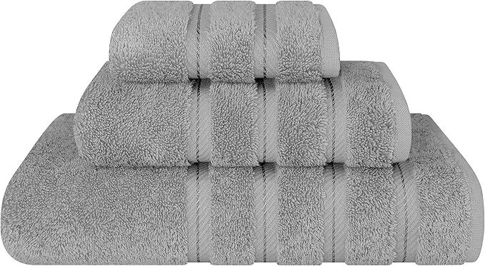 Elite American Soft Linen Premium 3 Piece Towel Set 1 Bath Towel 1 Hand Towel 1 High-End