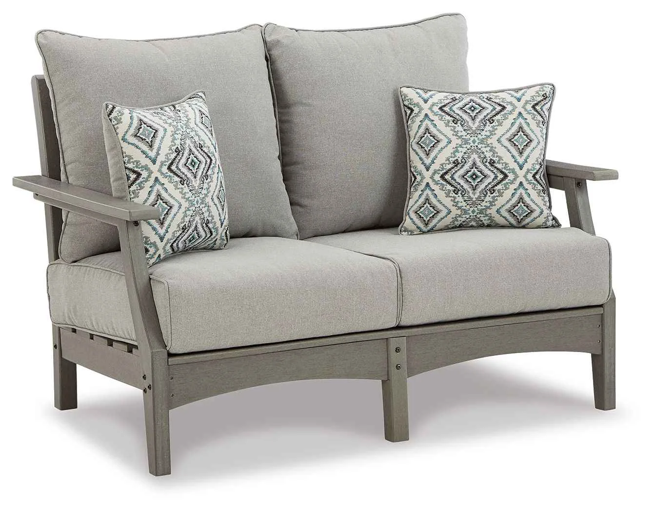 Unique Visola - Loveseat w Cushion - Gray Innovative