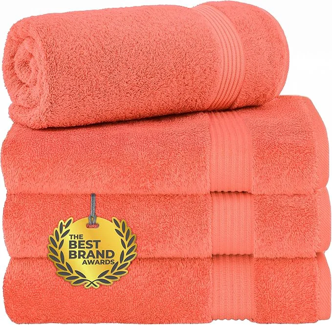 Practical Cotton Paradise 4 Piece Turkish Bath Towels Fast