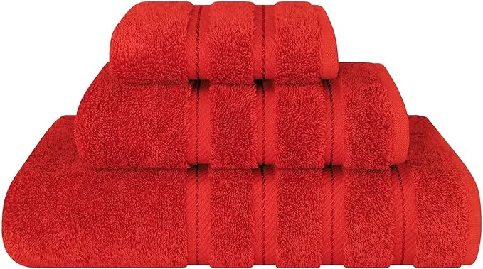 Reusable American Soft Linen Premium 3 Piece Towel Set 1 Bath Towel 1 Hand Towel 1 Superior