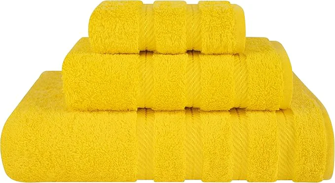 Authentic American Soft Linen Premium 3 Piece Towel Set 1 Bath Towel 1 Hand Towel 1 Unique