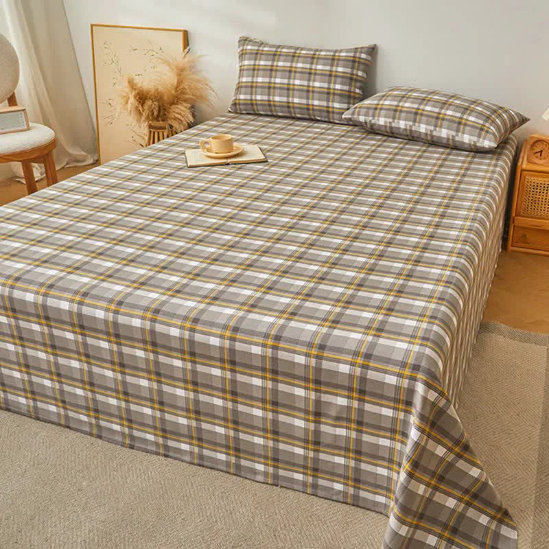 Exceptional Ownkoti Modern Pure Cotton Plaid Bedspread Excellent