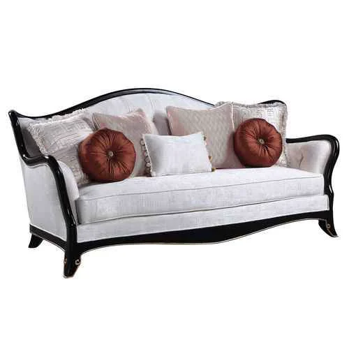 Smart Nurmive - Sofa With 7 Pillows - Beige Fabric Recyclable