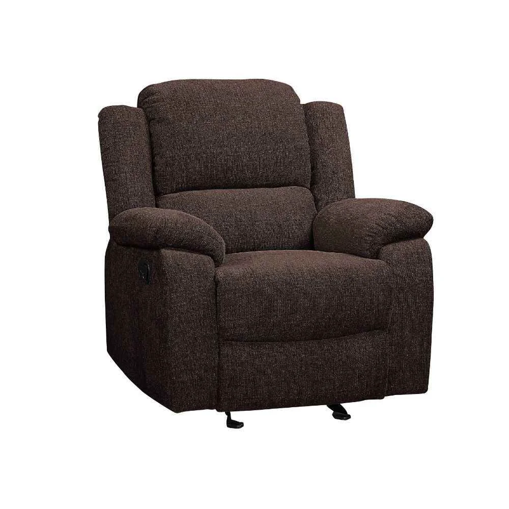Optimized Madden - Motion Glider Recliner - Brown Chenille Recyclable