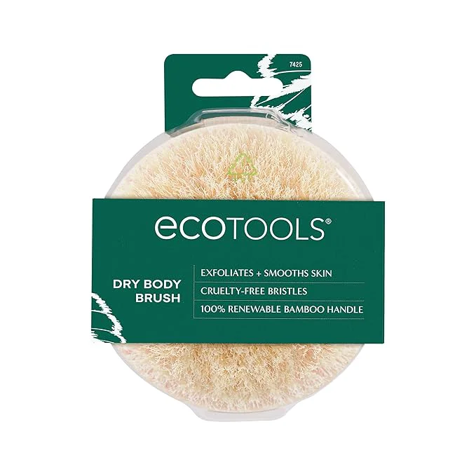 EcoTools Dry Body Brush Cruelty- Bristles Exfoliate Smooth Skin Genuine