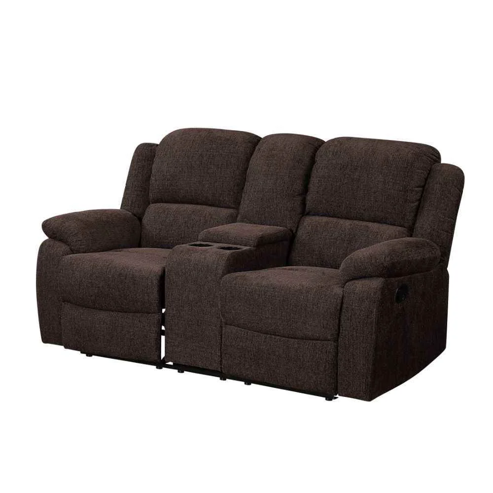 Professional Madden - Motion Loveseat With Console - Brown Chenille Sustainable