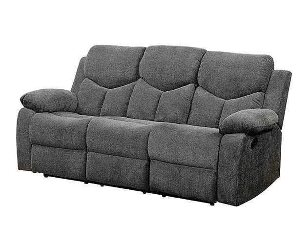 Genuine Kalen - Motion Sofa - Gray Chenille Expertly Made