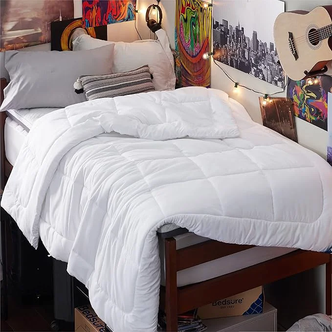 Innovative Bedsure Comforter Duvet Insert - Quilted Comforters Twin XL Size All Season Duvet GentleSoft Down Bedding with 8 Tabs Gifts for Women Men White Twin XL 92 x 68 Inches Luxury