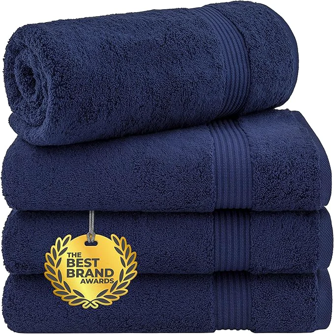 Healthy Cotton Paradise 4 Piece Turkish Bath Towels High-End