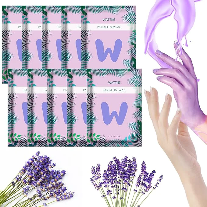 Excellent Wattne Paraffin Wax Refills 10 Pack Lavender Scented Paraffin Wax Beads Blocks Crafted