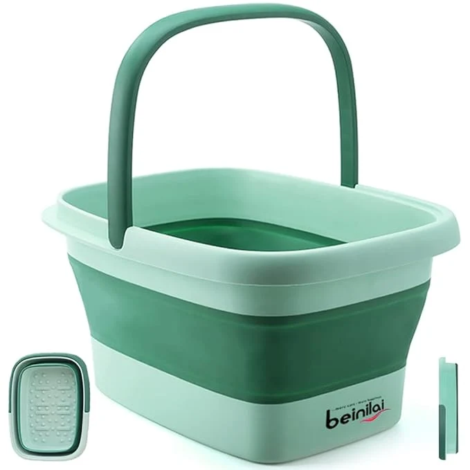 Responsible Collapsible Foot Bath Basin for Soaking Feet Pedicure Foot Spa Foot Tub Trusted