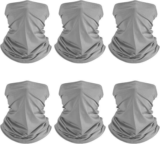 Clean Geyoga 6 Pieces Summer UV Protection Cooling Neck Gaiter Face Clothing Neck Flexible