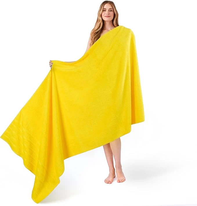 Optimized American Soft Linen 35x70 Jumbo Large Bath Towel 600 GSM Cotton Turkish Healthy