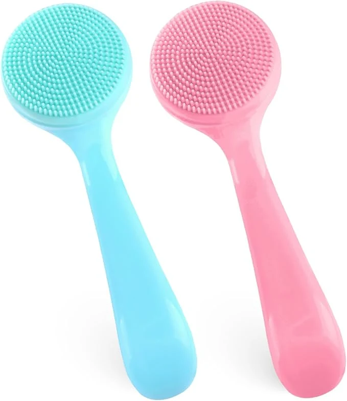 Crafted 2Pack Silicone Face Brush Manual Face Scrub Brush Soft Facial Brushes Sophisticated