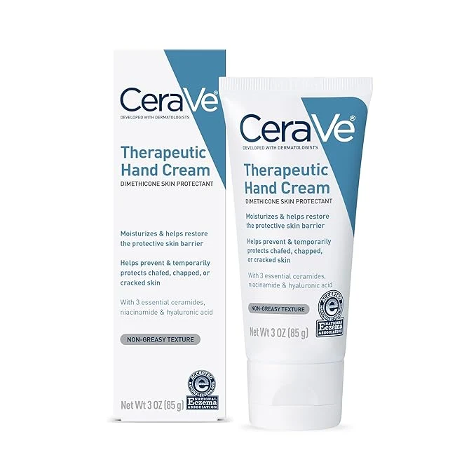 Natural CeraVe Therapeutic Hand Cream for Dry Cracked Hands Comfortable