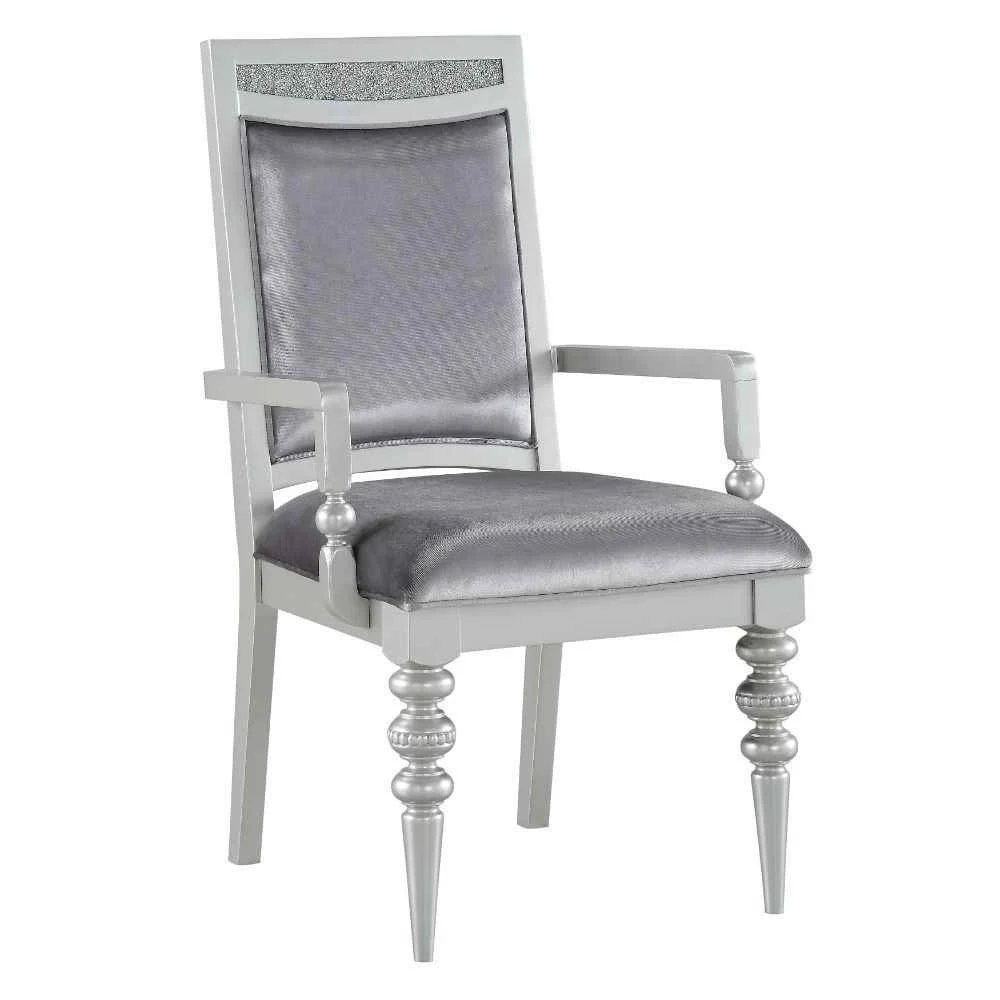 Optimized Maverick - Arm Chair Set of 2 - Fabric amp Platinum Trendy
