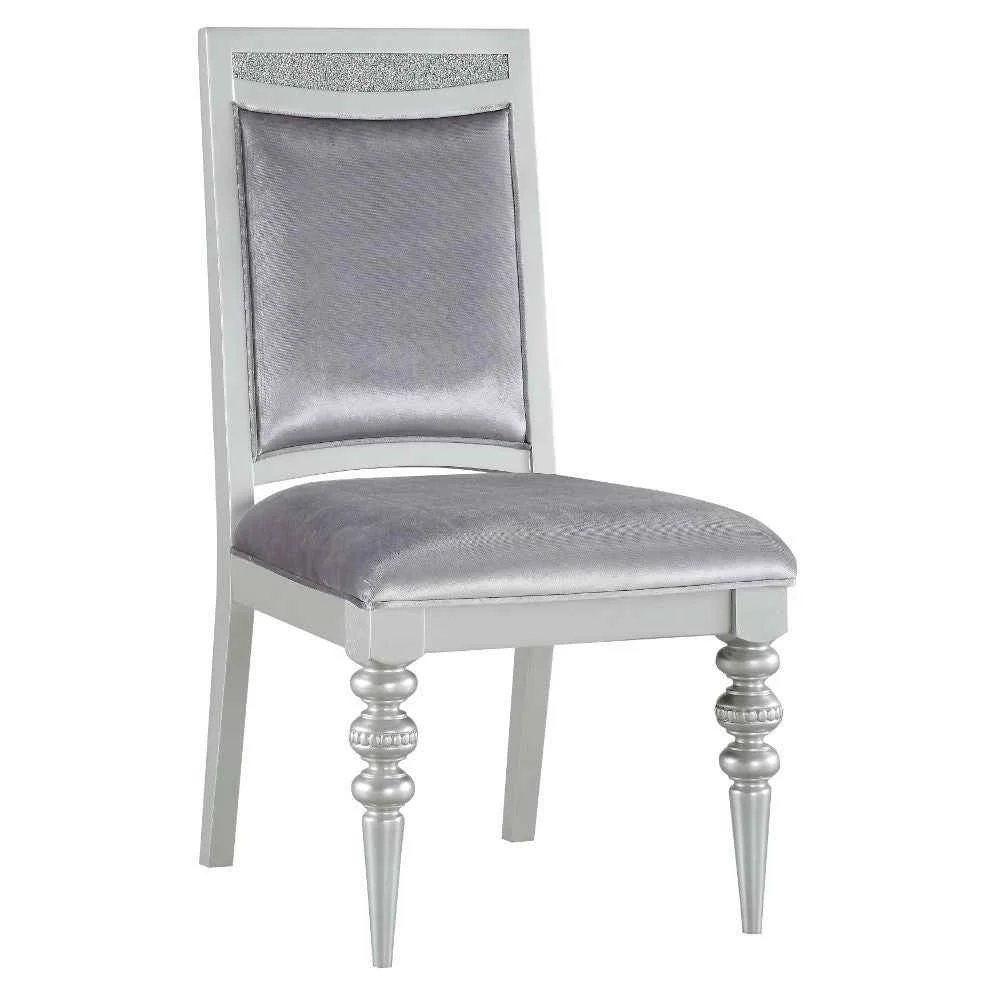 Carefully Designed Maverick - Side Chair Set of 2 - Fabric amp Platinum Sophisticated