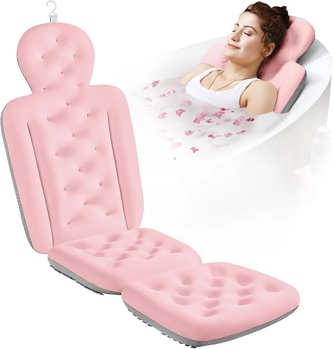 Environmentally Friendly Full Body Bath Pillow for Bathtub Thick Bathtub Cushion Luxury Tub Pillow for Carefully Designed