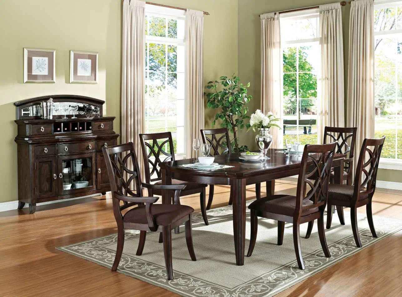 Outstanding Keenan - Dining Table - Dark Walnut Functional