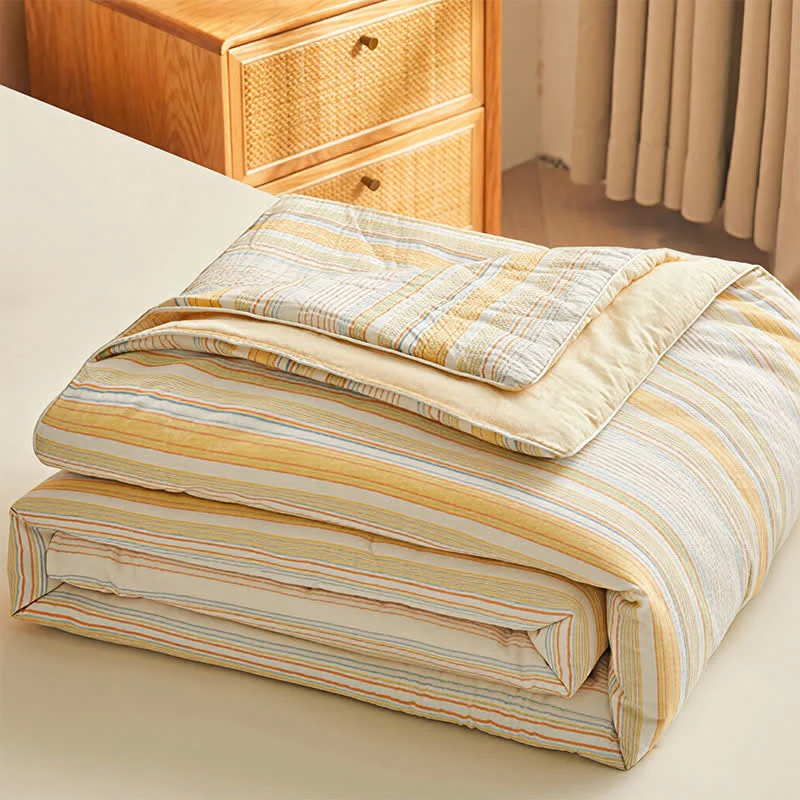 Casual Ownkoti Soft Plaid Pure Summer Bedding Set Responsible