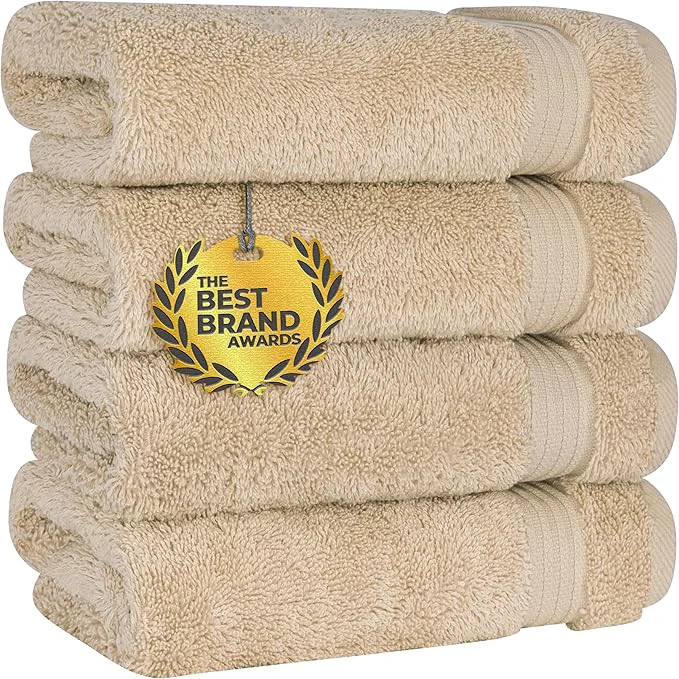 World-Class Cotton Paradise Hand Towels for Bathroom Cotton Turkish 4 Piece Hand Trusted