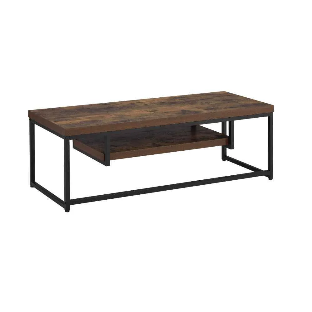 Easy-to-Use Bob - TV Stand - Weathered Oak amp Black Metal Unique
