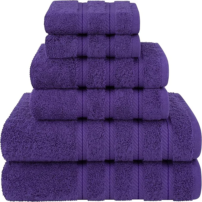 American Soft Linen Luxury 6 Piece Towel Set 2 Bath Towels 2 Hand Towel 2 Trusted