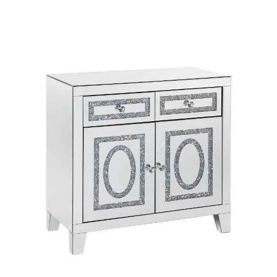 Smart Noralie - Cabinet - Mirrored amp Faux Diamonds Refined