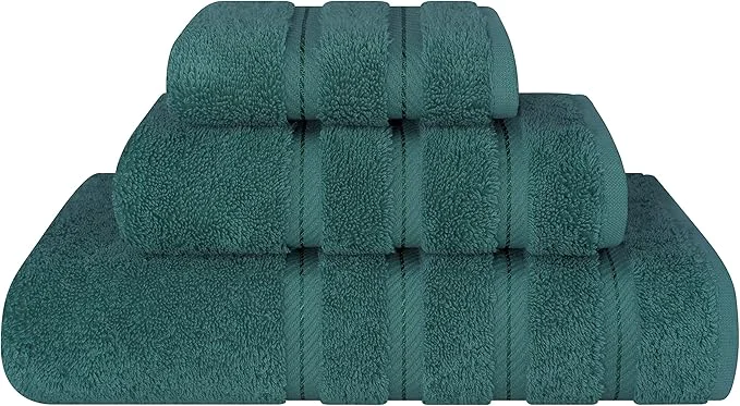 Organic American Soft Linen Premium 3 Piece Towel Set 1 Bath Towel 1 Hand Towel 1 Exclusive