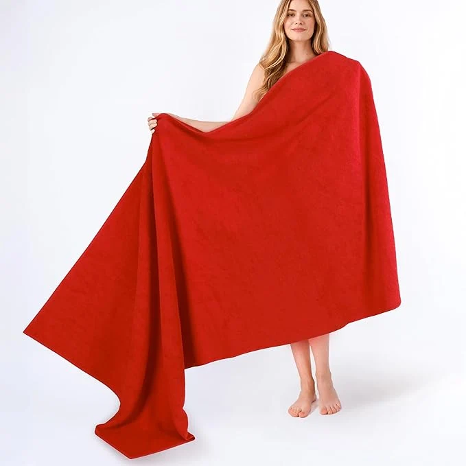 Dependable American Soft Linen Cotton 600 GSM Turkish 40x80 Oversized Bath Towel Sheet User-Friendly
