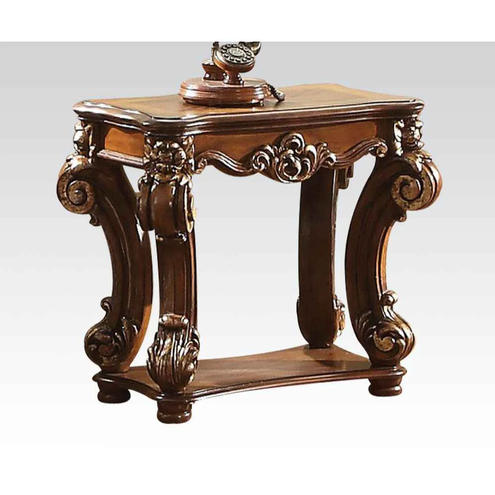 Detailed Vendome - 26 quot End Table - Cherry Flexible