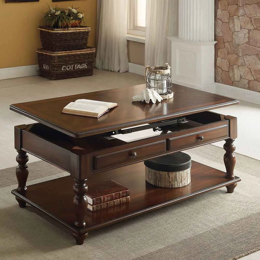 Eco-Friendly Farrel - Coffee Table With Lift Top - Walnut Selected